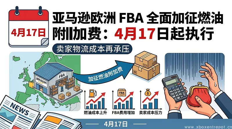 亚马逊欧洲 FBA 全面加征燃油附加费：4月17日起执行，卖家物流成本再承压