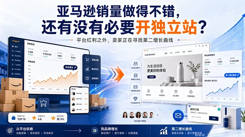 亚马逊销量做得不错，还有没有必要开独立站？平台红利之外，卖家正在寻找第二增长曲线